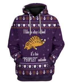 Stay In Bed Cat Custom T-Shirts Hoodies Apparel CT-AT1312191 3D Custom Fleece Hoodies Hoodie S 