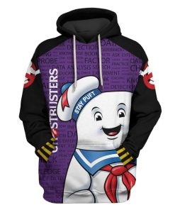 STAY PUFT Marshmallow Man Custom T-shirt - Hoodies Apparel HD-GH20346 3D Custom Fleece Hoodies Hoodie S 