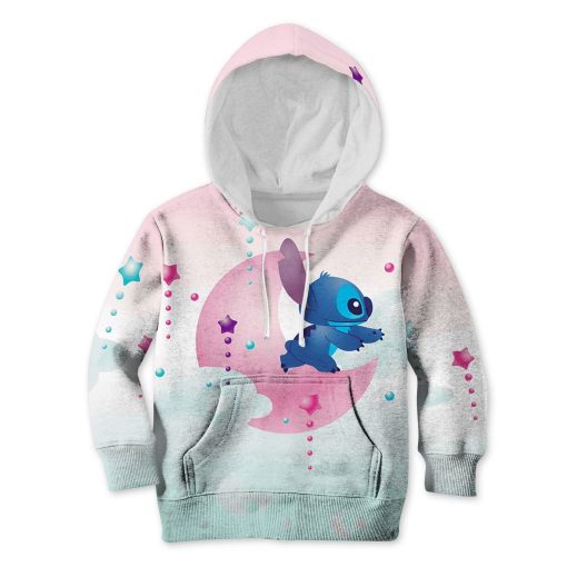 Stitch Kid Custom Hoodies T-shirt Apparel HD-PET110331K kid 3D apparel Kid Hoodie S/6-8