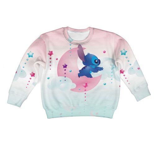 Stitch Kid Custom Hoodies T-shirt Apparel HD-PET110331K kid 3D apparel Kid Sweatshirt S/6-8