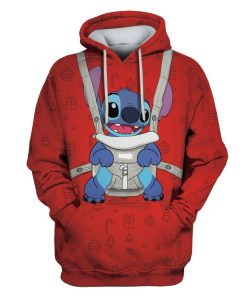 STITCH Merry Christmas Custom T-shirt - Hoodies Apparel HD-PET110247 3D Custom Fleece Hoodies Hoodie S 