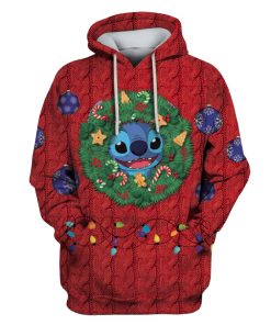 STITCH ON CHRISTMAS DAY Custom T-shirt - Hoodies Apparel HD-UGL110214 3D Custom Fleece Hoodies Hoodie S 