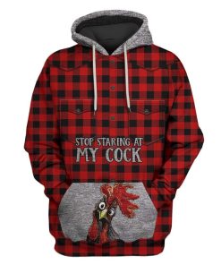 Stop Staring At My Cock Custom T-shirt - Hoodies Apparel HD-GH1106172 3D Custom Fleece Hoodies Hoodie S 