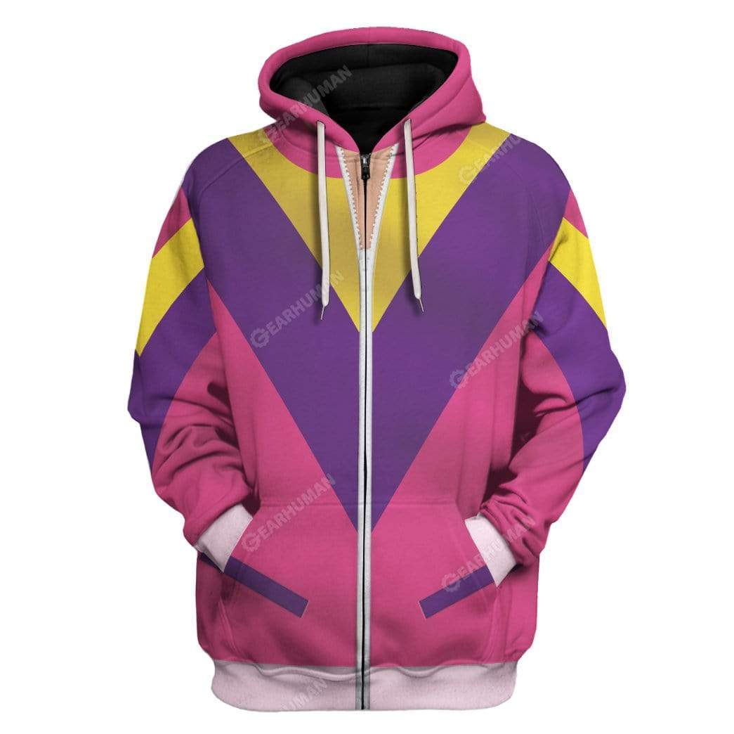 Gearhumans Suit 80s Costume T-Shirts Hoodies Apparel 4 Suit 80s Costume T-Shirts Hoodies Apparel HD-QM2611192 3D Custom Fleece Hoodies Zip Hoodie S