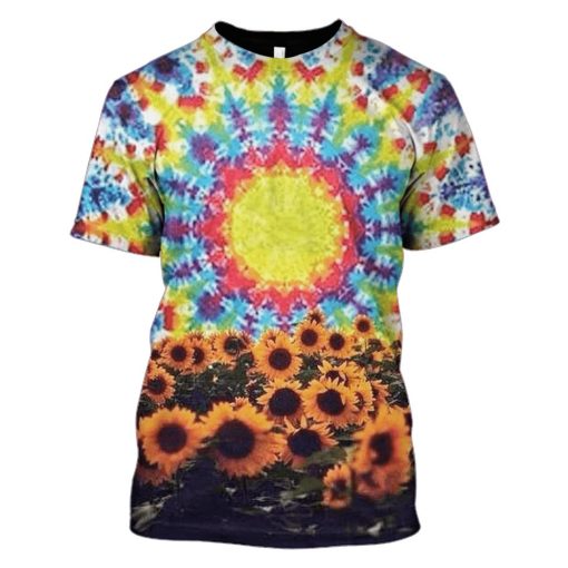 Sun Flower Hoodies - T-Shirt Apparel HP101108 3D Custom Fleece Hoodies T-Shirt S