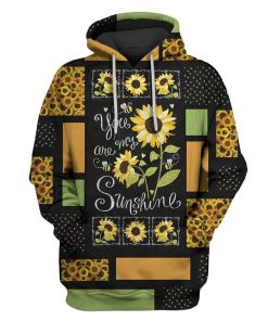 Sunflower Custom T-shirt - Hoodies Apparel HD-GH110679 3D Custom Fleece Hoodies Hoodie S 
