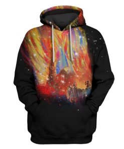 Sunset On Middle Earth Custom T-shirt - Hoodies Apparel HD-MV111376 3D Custom Fleece Hoodies Hoodie S