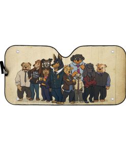 Gearhumans 3D B99 Dogs Auto Sunshade