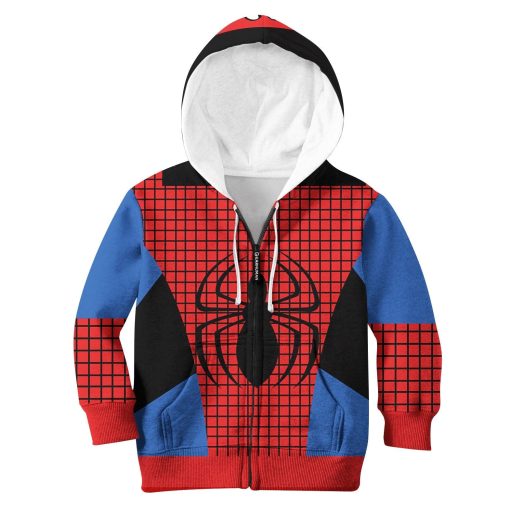 Superhero Kid Custom Hoodies T-shirt Apparel HD-MV110223K kid 3D apparel Kid Zip Hoodie S/6-8