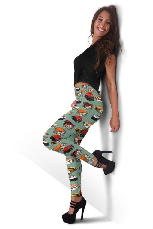 Sushi Bulldog Full-print Leggings HD-GH20495-LEG Leggings