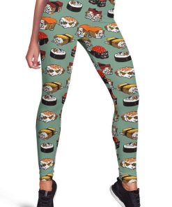 Sushi Bulldog Full-print Leggings HD-GH20495-LEG Leggings Leggings S 