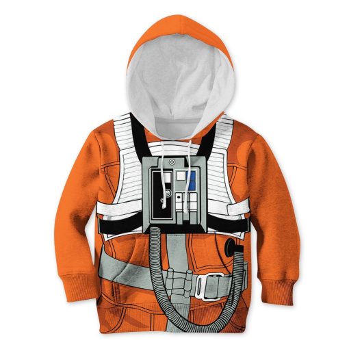 SW X-WING PILOT Kid Custom Hoodies T-shirt Apparel HD-GH110501K kid 3D apparel Kid Hoodie 2XS/3-4