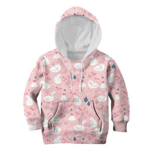 Gearhumans swans and little ballet dancers Kid Custom Hoodies T-shirt Apparel 4 swans and little ballet dancers Kid Custom Hoodies T-shirt Apparel HD-PET110334K kid 3D apparel Kid Hoodie S/6-8