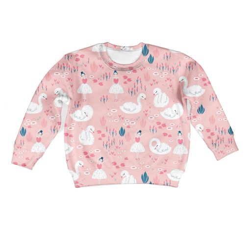 Gearhumans swans and little ballet dancers Kid Custom Hoodies T-shirt Apparel 2 swans and little ballet dancers Kid Custom Hoodies T-shirt Apparel HD-PET110334K kid 3D apparel Kid Sweatshirt S/6-8
