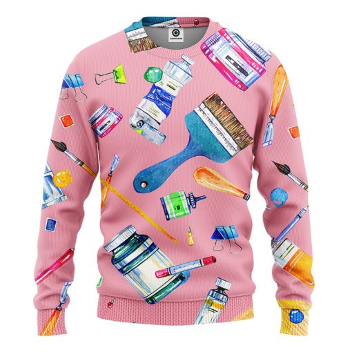 Gearhumans Art Teacher- 3D All Over Printed Shirt - Image 2