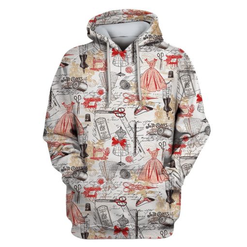 Tailor And Sewing Machine Custom T-shirt - Hoodies Apparel HD-GH110559 3D Custom Fleece Hoodies Hoodie S