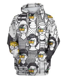 Taking A Photo Custom T-shirt - Hoodies Apparel HD-GH110592 3D Custom Fleece Hoodies Hoodie S 