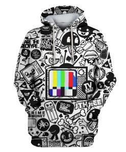 Television Custom T-shirt - Hoodies Apparel HD-GH110653 3D Custom Fleece Hoodies Hoodie S 