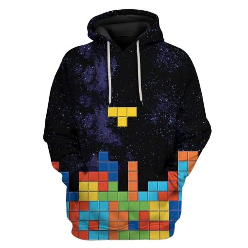 Tetris Custom T-Shirts Hoodies Apparel HD-QM1601203 3D Custom Fleece Hoodies Hoodie S
