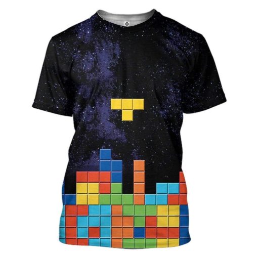 Tetris Custom T-Shirts Hoodies Apparel HD-QM1601203 3D Custom Fleece Hoodies T-Shirt S
