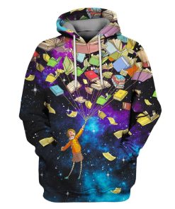 THE GIRL WITH FLYING BOOKS Custom T-shirt - Hoodies Apparel HD-GH110445 3D Custom Fleece Hoodies Hoodie S 
