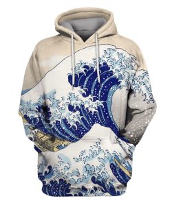 The Great Wave Off Kanagawa Custom T-shirt - Hoodies Apparel HD-MV110654 3D Custom Fleece Hoodies Hoodie S 
