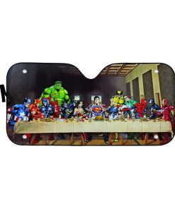 The Last Supper Heroes Custom Auto Car SunShade GV150731 Auto Sunshade 57''x27.5'' 