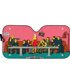 The Last Supper Simpsons Custom Auto Car SunShade GN15079 Auto Sunshade 57''x27.5'' 
