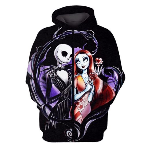 The Nightmare Before Christmas Hoodies - T-Shirts Apparel MV110145 3D Custom Fleece Hoodies Zip Hoodie S