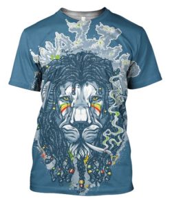 The Rasta Lion Hoodies - T-Shirts Apparel PET110184 3D Custom Fleece Hoodies T-Shirt S 