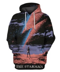 The Starman David Bowie Hoodies - T-Shirts Apparel MV110123 3D Custom Fleece Hoodies Hoodie S