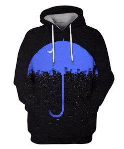 The umbrella with moon Custom T-shirt - Hoodies Apparel HD-GH110473 3D Custom Fleece Hoodies Hoodie S 