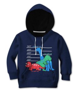 Three Dinosaurs Custom Hoodies T-shirt Apparel HD-GH1106123K kid 3D apparel Kid Hoodie S/6-8