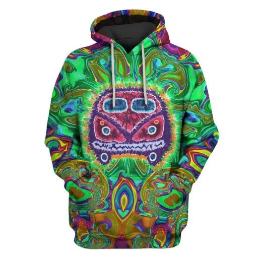 Tie Dye Bus Custom T-shirt - Hoodies Apparel HD-GH1106163 3D Custom Fleece Hoodies Hoodie S