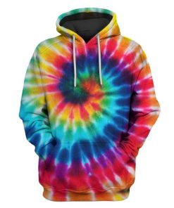 Tie Dye Custom T-shirt - Hoodies Apparel HD-GH1106124 3D Custom Fleece Hoodies Hoodie S 