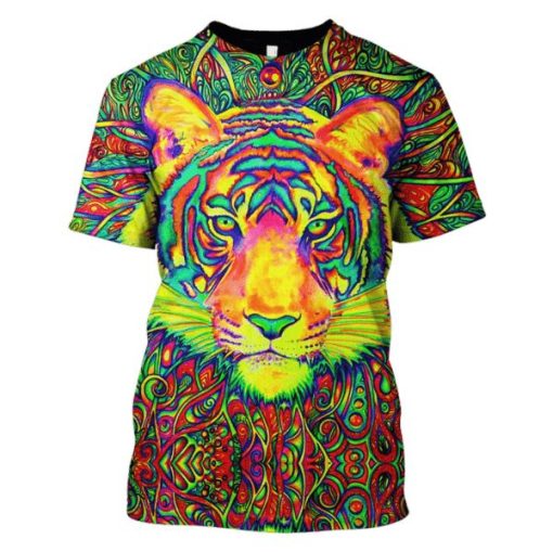 Tiger Hoodies - T-Shirts Apparel PET110161 3D Custom Fleece Hoodies T-Shirt S