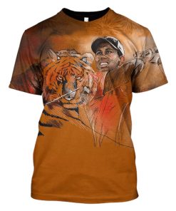 Tiger Woods Hoodies - T-Shirts Apparel GH110107 3D Custom Fleece Hoodies T-Shirt S 