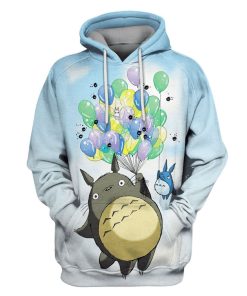Tonari no Totoro Custom T-shirt - Hoodies Apparel HD-MV110679 3D Custom Fleece Hoodies Hoodie S 