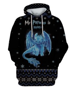 Toothless How To Train Your Dragon Custom T-shirt - Hoodies Apparel HD-MV110675 3D Custom Fleece Hoodies Hoodie S 