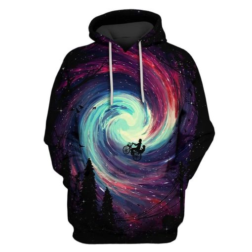 Traveling To Space Custom T-shirt - Hoodies Apparel HD-GH20073 3D Custom Fleece Hoodies Hoodie S