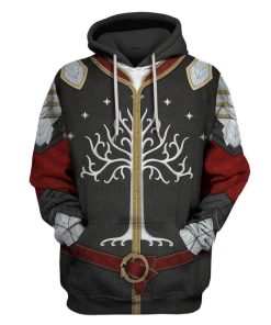 Tree of Gondor Decal Sticker Custom T-shirt - Hoodies Apparel HD-GH20119 3D Custom Fleece Hoodies Hoodie S 
