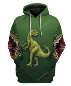 Trex Dinosaur T-Shirts Hoodies Apparel HD-QM2611191 3D Custom Fleece Hoodies Hoodie S 