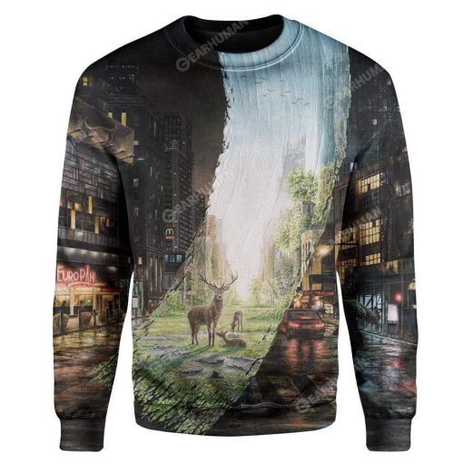 Tropical Forest Custom T-shirt - Hoodies Apparel HD-AT15111912 3D Custom Fleece Hoodies Long Sleeve S