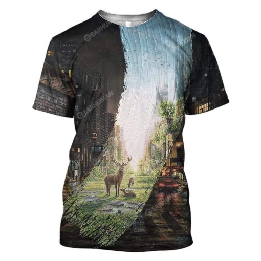 Tropical Forest Custom T-shirt - Hoodies Apparel HD-AT15111912 3D Custom Fleece Hoodies T-Shirt S