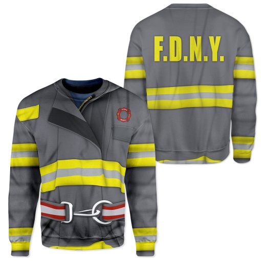 Gearhumans Custom T-shirt - Hoodies FDNY Uniform Apparel - Image 3