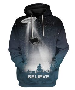 UFO Beliveve Custom T-Shirts Hoodies Apparel HD-QM3101203 3D Custom Fleece Hoodies Hoodie S 