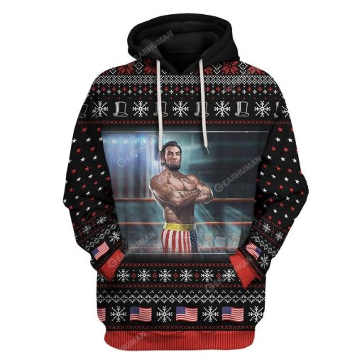 Ugly Abraham Lincoln Custom T-shirt - Hoodies Apparel HD-AT20111909 3D Custom Fleece Hoodies Hoodie S