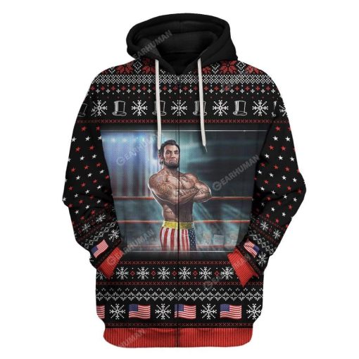 Ugly Abraham Lincoln Custom T-shirt - Hoodies Apparel HD-AT20111909 3D Custom Fleece Hoodies Zip Hoodie S