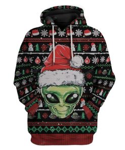 Ugly Alien Custom T-shirt - Hoodies Apparel HD-AT20111913 3D Custom Fleece Hoodies Hoodie S 