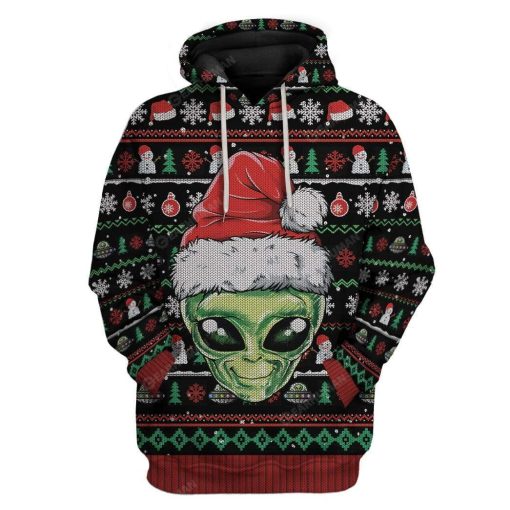 Ugly Alien Custom T-shirt - Hoodies Apparel HD-AT20111913 3D Custom Fleece Hoodies Hoodie S
